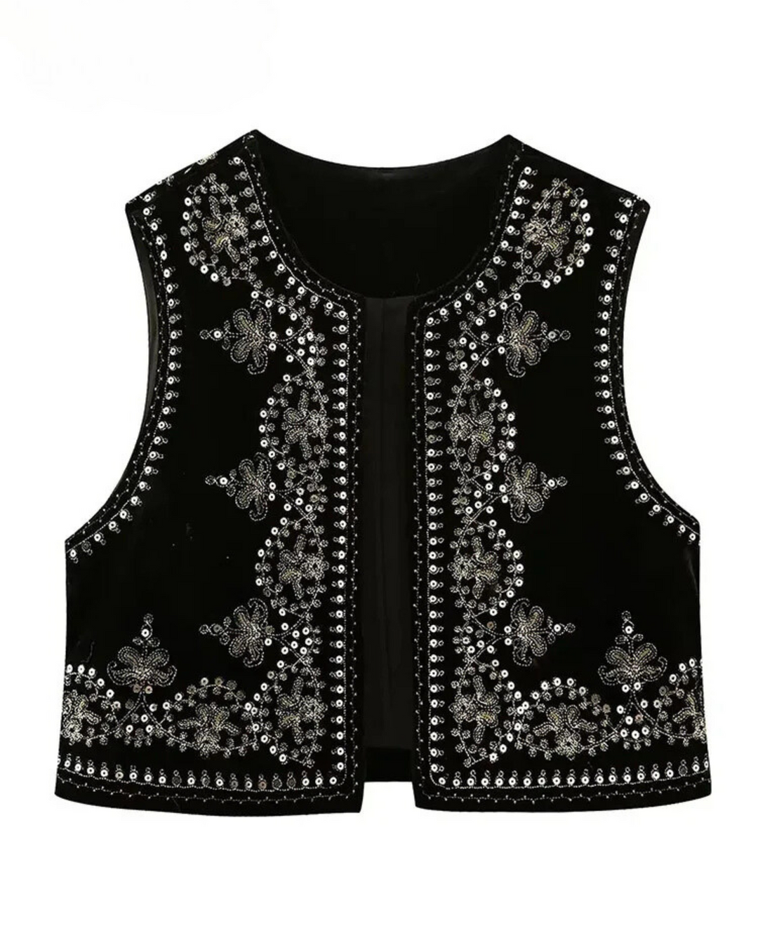 Vienna | Vintage Embroidered Velvet Vest