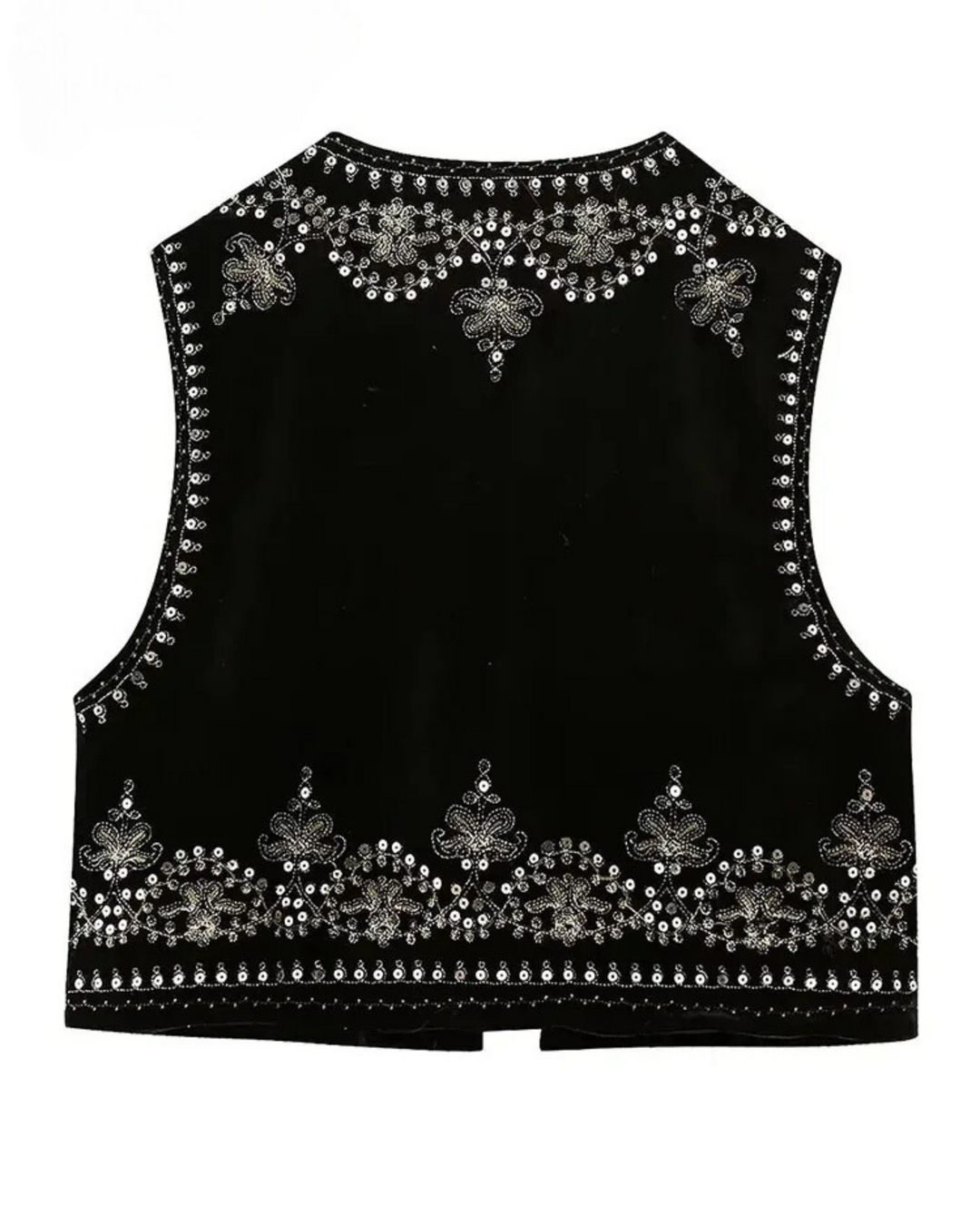 Vienna | Vintage Embroidered Velvet Vest