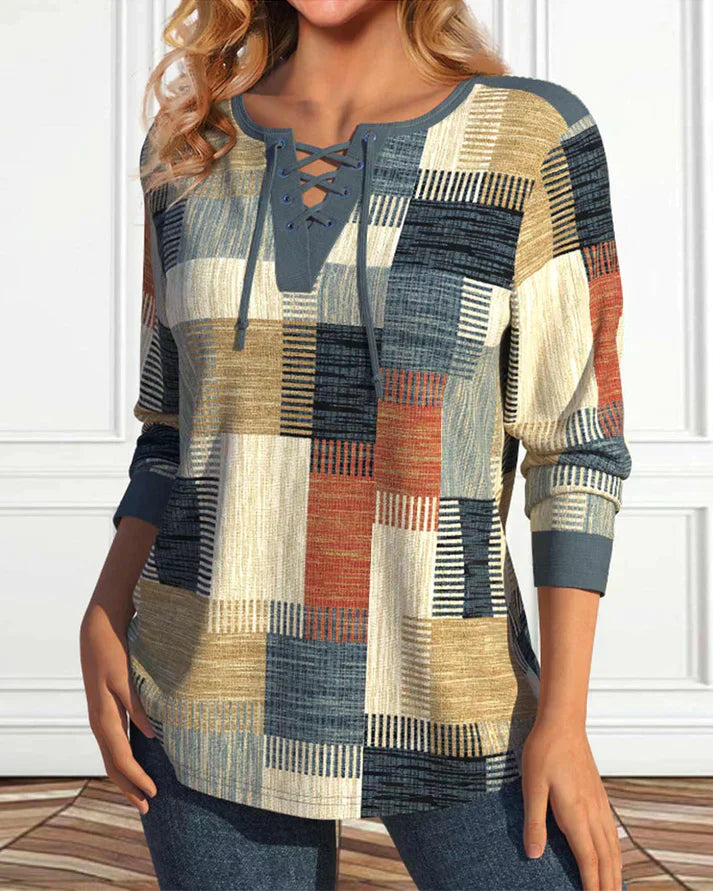 Laurence | Geometric Pattern Top