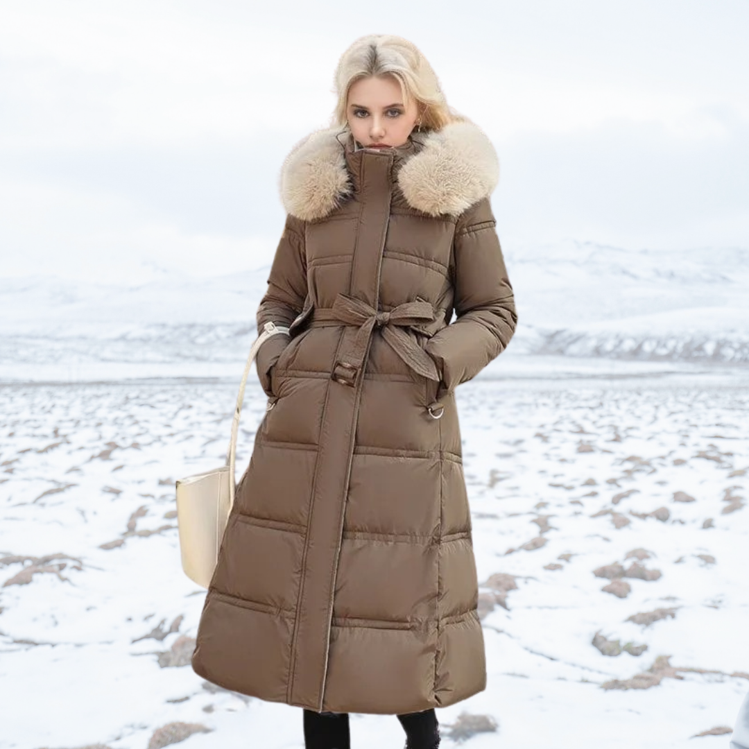 Luna | Parka with Faux Fur Hood