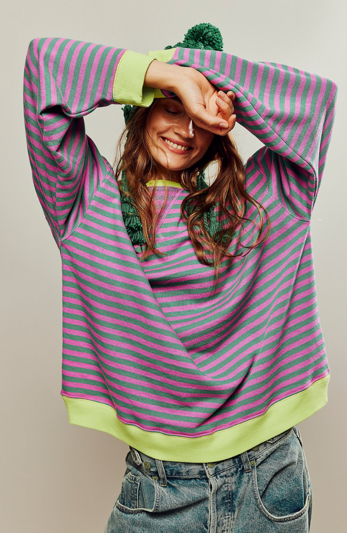 Jade | Striped Oversized Sweater