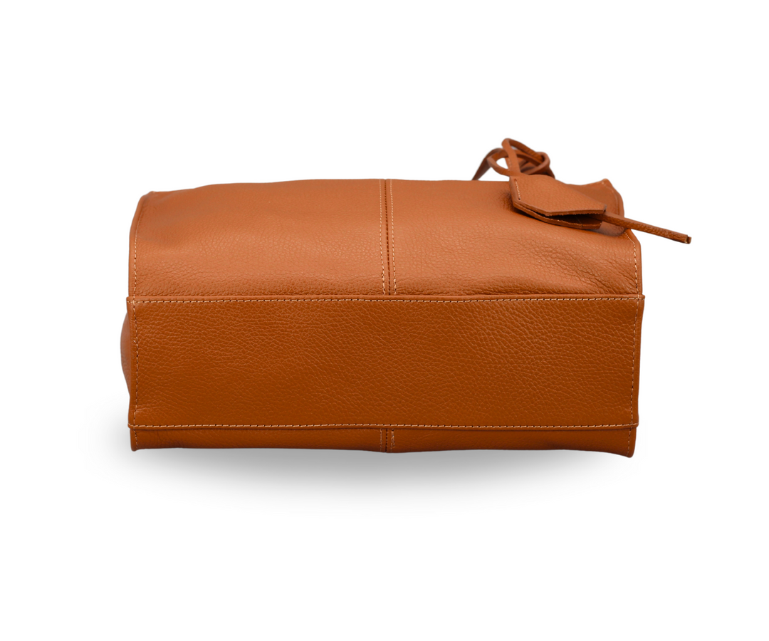 Ella | Premium Leather - Rich Cognac