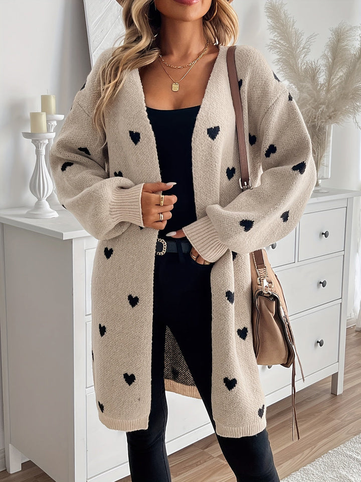 Emery | Heart Knit Cardigan