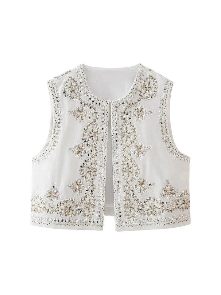 Vienna | Vintage Embroidered Velvet Vest