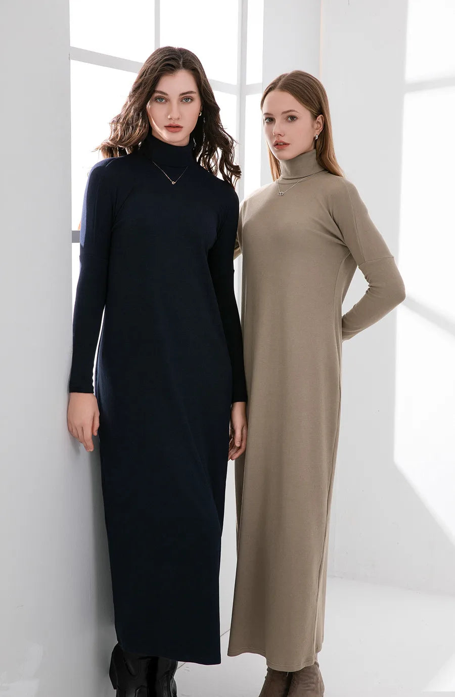 Martine | Turtleneck Maxi Dress