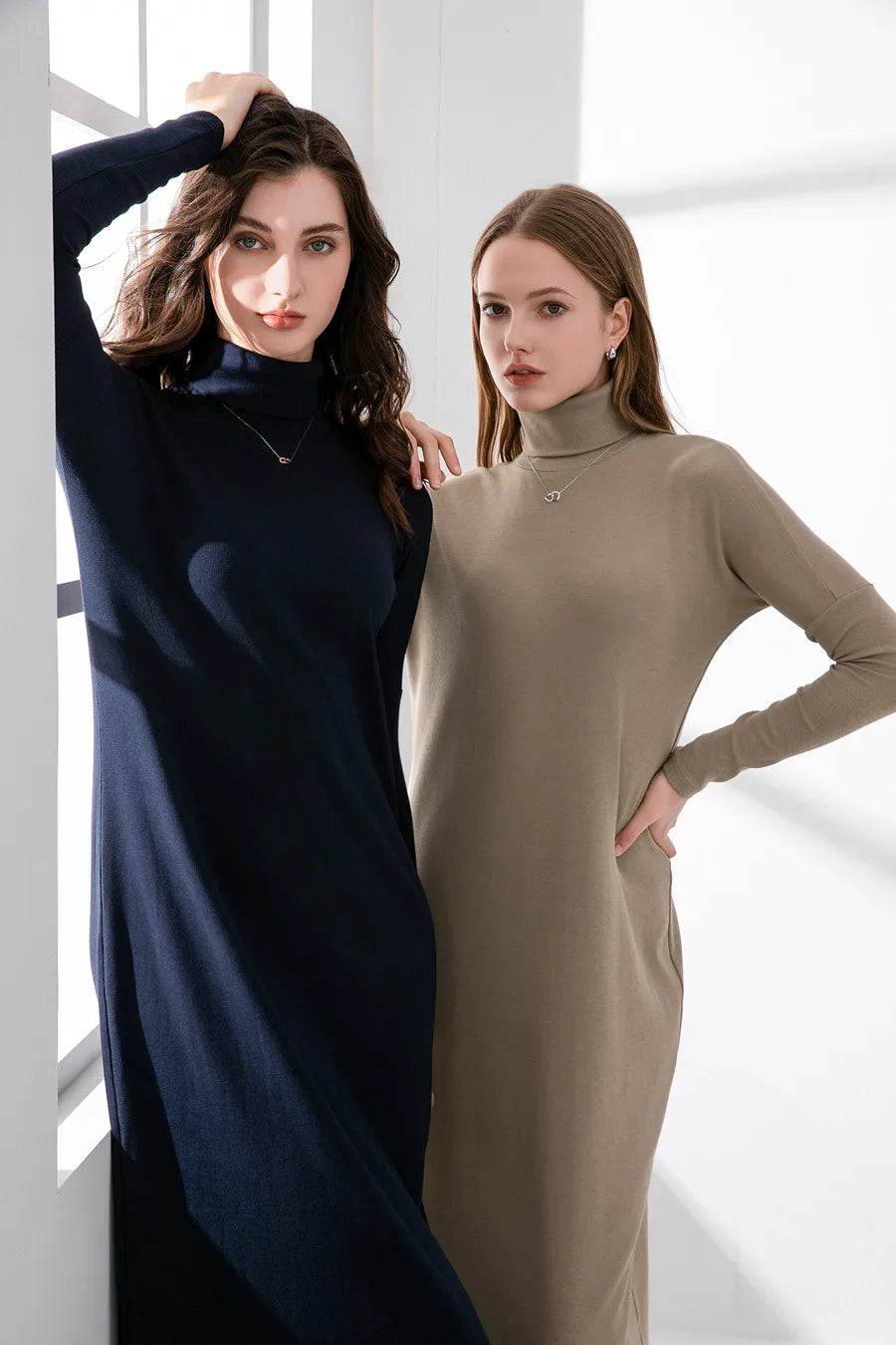 Martine | Turtleneck Maxi Dress