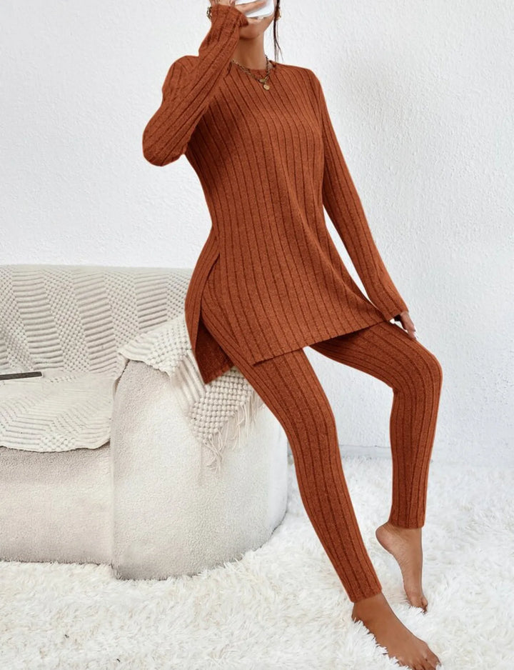 Callie | Ribbed Knit Lounge Set