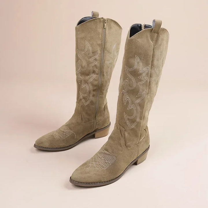 Charlotte | Embroidered Cowboy Boots