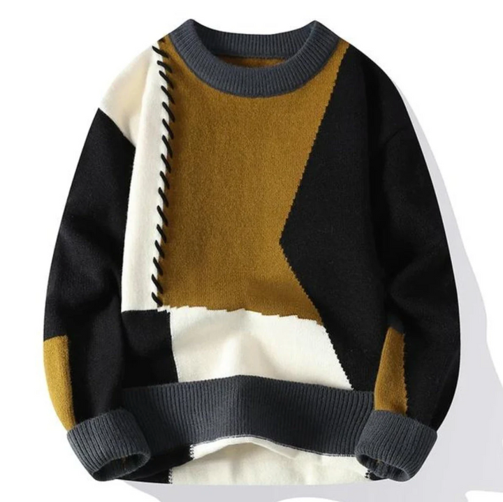 Adam | Stylish Patchwork Sweater