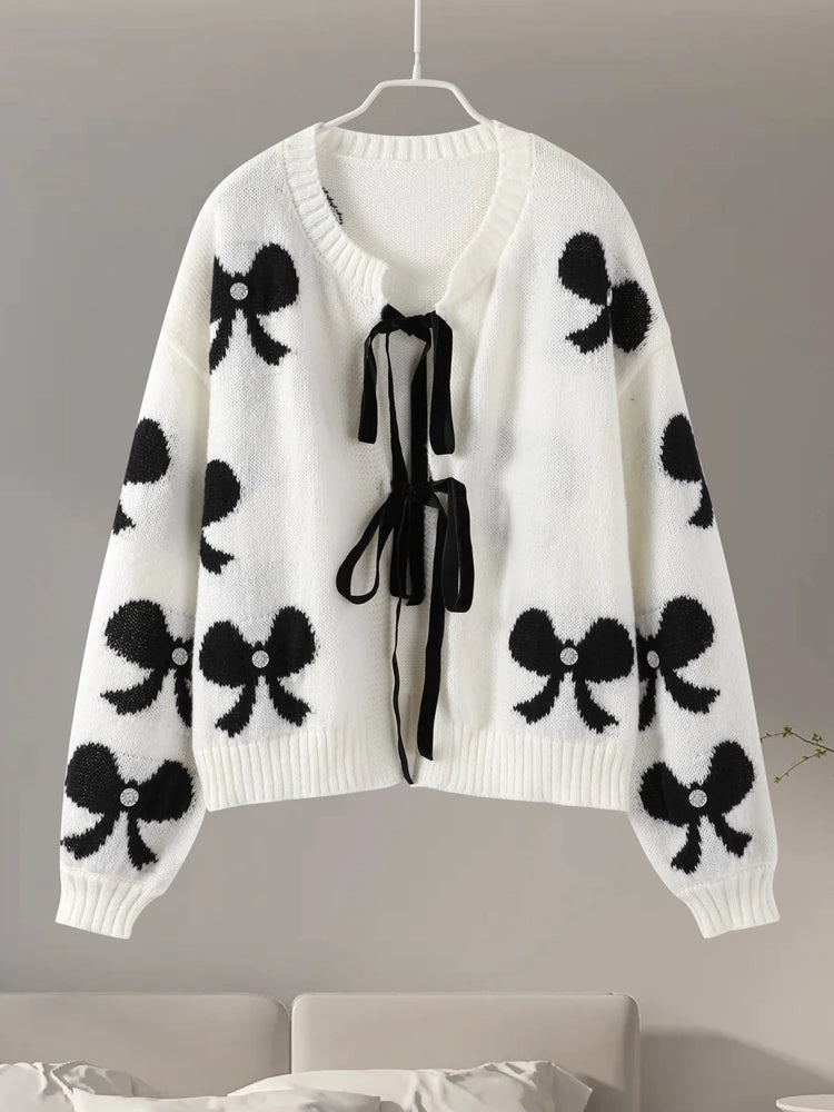 Flavie | Bow Ties Cardigan