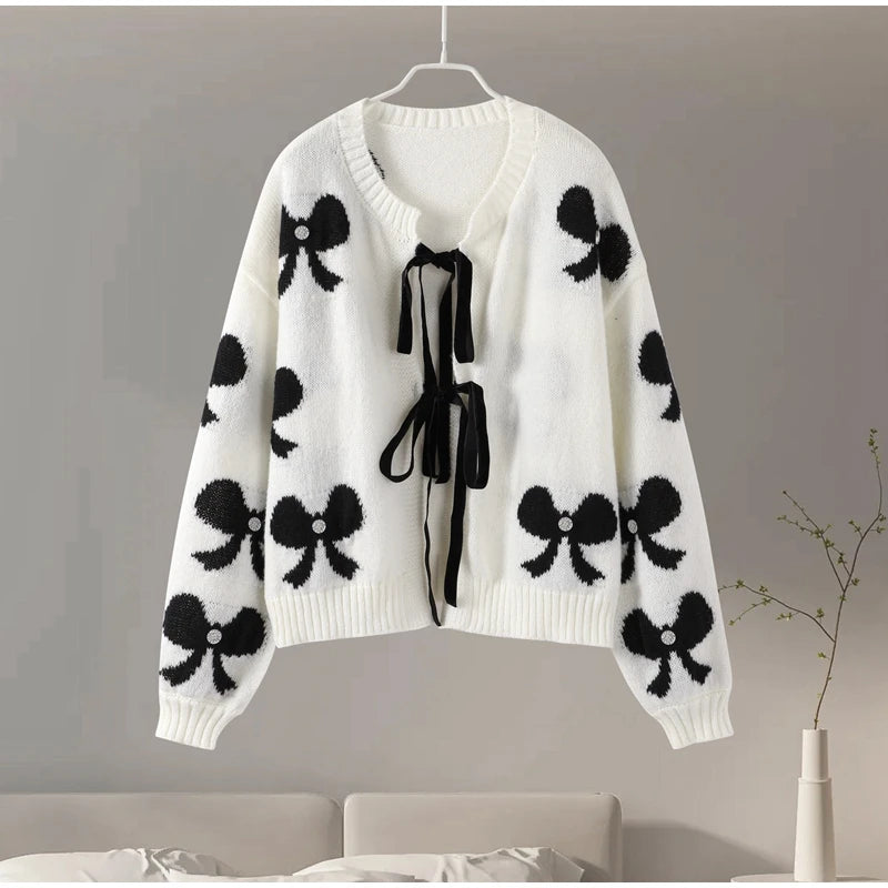 Flavie | Bow Ties Cardigan