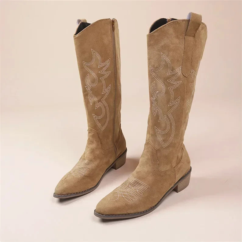 Charlotte | Embroidered Cowboy Boots