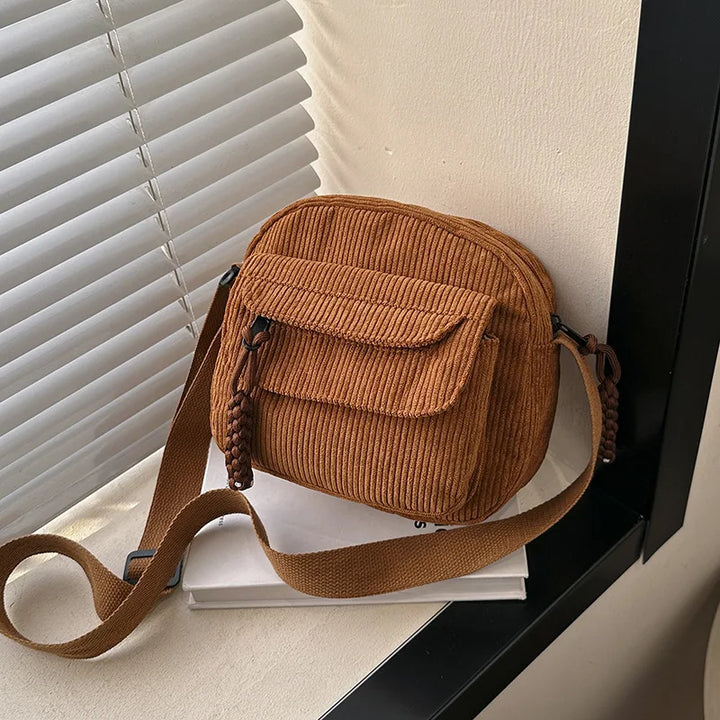 Piper | Premium Corduroy Crossbody Bag