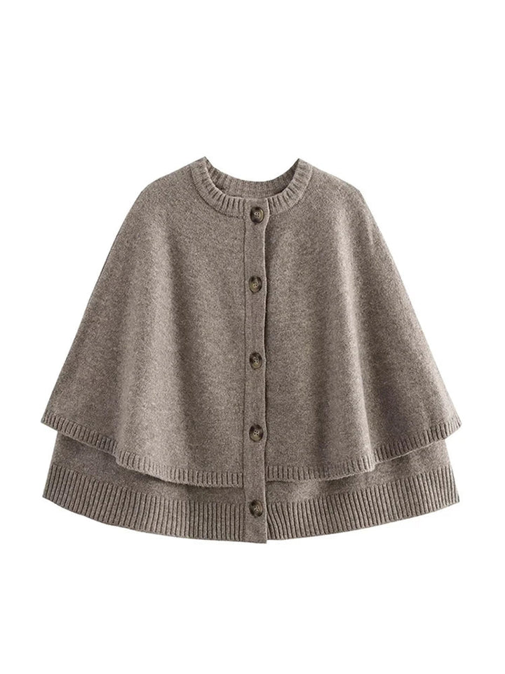 Talia | Knitted Cape Cardigan