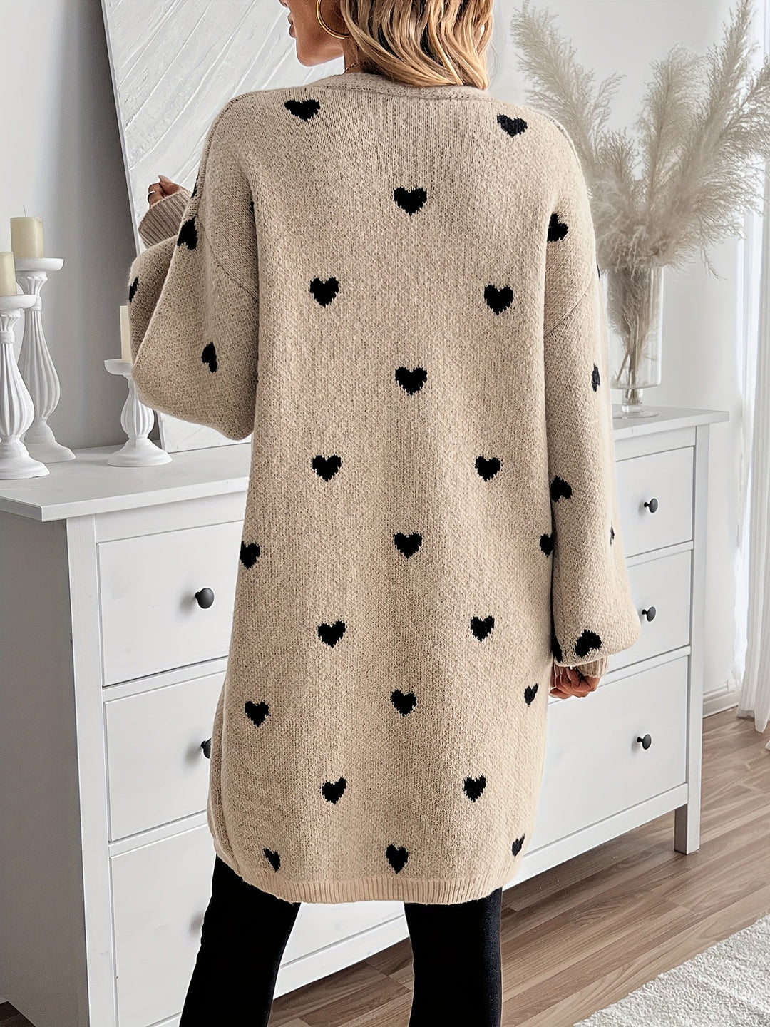 Emery | Heart Knit Cardigan