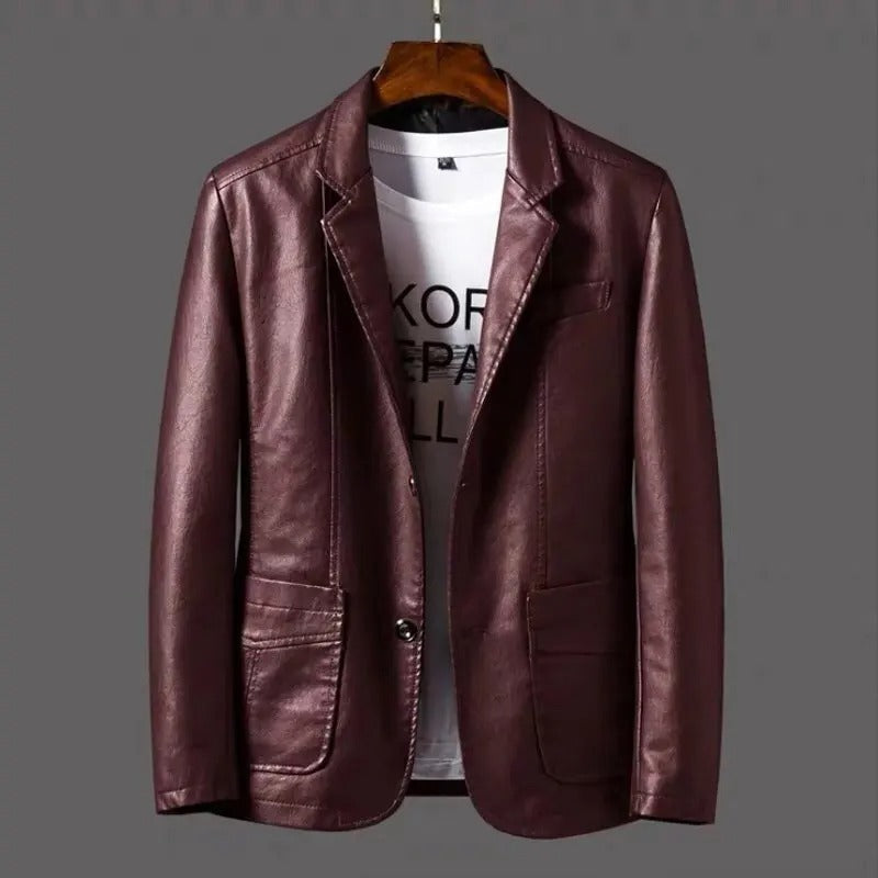 Peter  | Premium Leather Blazer